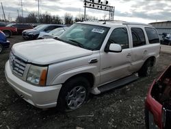 Salvage cars for sale at Columbus, OH auction: 2004 Cadillac Escalade Luxury