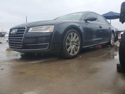 Salvage cars for sale at Grand Prairie, TX auction: 2015 Audi A8 L Quattro