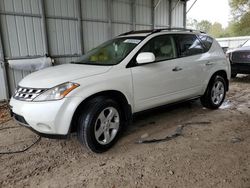 Nissan Murano SL salvage cars for sale: 2005 Nissan Murano SL