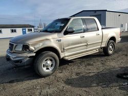 Salvage cars for sale from Copart Airway Heights, WA: 2001 Ford F150 Supercrew