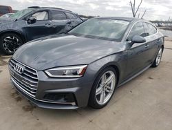 Salvage cars for sale at Grand Prairie, TX auction: 2019 Audi A5 Prestige S-Line