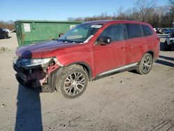 Salvage cars for sale from Copart Ellwood City, PA: 2017 Mitsubishi Outlander ES