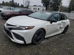 Salvage cars for sale from Copart Graham, WA: 2021 Toyota Camry XSE