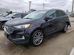 Salvage cars for sale at Chicago Heights, IL auction: 2019 Ford Edge Titanium
