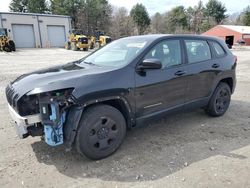 Salvage cars for sale from Copart Mendon, MA: 2016 Jeep Cherokee Sport