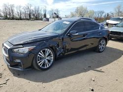 Salvage cars for sale from Copart Baltimore, MD: 2018 Infiniti Q50 Luxe