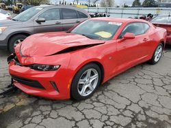Salvage cars for sale from Copart Woodburn, OR: 2017 Chevrolet Camaro LT