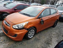 Vehiculos salvage en venta de Copart Dunn, NC: 2017 Hyundai Accent SE