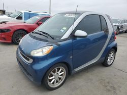 Smart salvage cars for sale: 2010 Smart Fortwo Pure