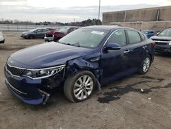 Salvage cars for sale from Copart Fredericksburg, VA: 2018 KIA Optima LX