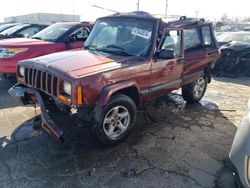 Jeep salvage cars for sale: 2000 Jeep Cherokee Sport