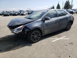 Salvage cars for sale from Copart Rancho Cucamonga, CA: 2015 Toyota Corolla L