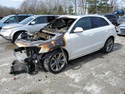 Salvage cars for sale at North Billerica, MA auction: 2018 Audi Q3 Premium Plus