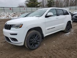 Jeep salvage cars for sale: 2019 Jeep Grand Cherokee Overland