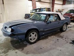 Ford Mustang LX salvage cars for sale: 1989 Ford Mustang LX