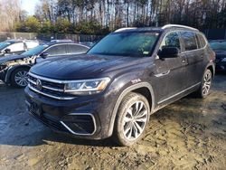 Salvage cars for sale at Waldorf, MD auction: 2023 Volkswagen Atlas SEL Premium R-Line