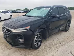 Salvage cars for sale at San Antonio, TX auction: 2020 Hyundai Santa FE Limited