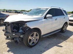 Salvage cars for sale at San Antonio, TX auction: 2016 Mercedes-Benz GLE 400 4matic