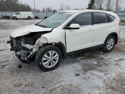 Salvage cars for sale from Copart Bowmanville, ON: 2014 Honda CR-V EXL