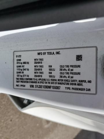 2022 Tesla Model 3