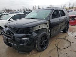 Ford salvage cars for sale: 2018 Ford Explorer Sport