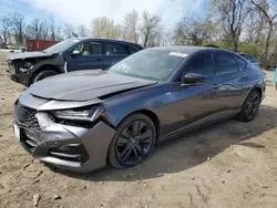 Acura TLX salvage cars for sale: 2021 Acura TLX Tech A