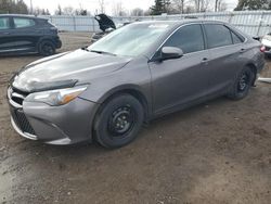 Salvage cars for sale at Bowmanville, ON auction: 2017 Toyota Camry LE