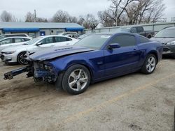 Salvage cars for sale from Copart Wichita, KS: 2014 Ford Mustang GT