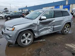 Salvage cars for sale at Woodhaven, MI auction: 2015 Jeep Grand Cherokee Overland