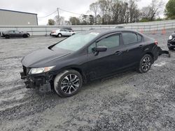 Salvage cars for sale from Copart Gastonia, NC: 2015 Honda Civic EX