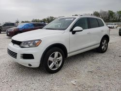 Salvage cars for sale at New Braunfels, TX auction: 2014 Volkswagen Touareg V6 TDI