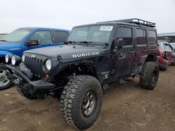 Salvage cars for sale at Brighton, CO auction: 2011 Jeep Wrangler Unlimited Rubicon
