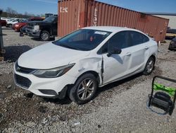 Salvage cars for sale at Hueytown, AL auction: 2017 Chevrolet Cruze LT