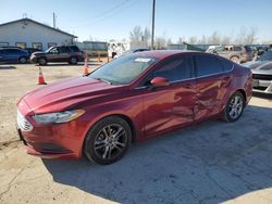 Salvage cars for sale at Pekin, IL auction: 2018 Ford Fusion SE