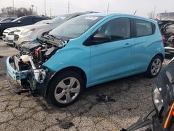 Chevrolet Spark LS salvage cars for sale: 2021 Chevrolet Spark LS