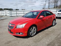 Salvage cars for sale from Copart Dunn, NC: 2014 Chevrolet Cruze LTZ