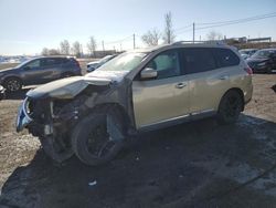 Salvage cars for sale at Montreal Est, QC auction: 2013 Nissan Pathfinder S