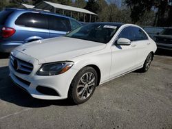 Salvage cars for sale at Savannah, GA auction: 2017 Mercedes-Benz C300