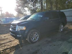 Salvage cars for sale at Midway, FL auction: 2015 Ford Expedition Limited