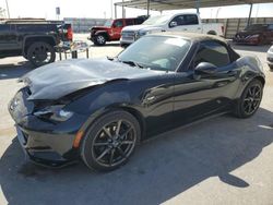 Salvage cars for sale from Copart Anthony, TX: 2016 Mazda MX-5 Miata Club