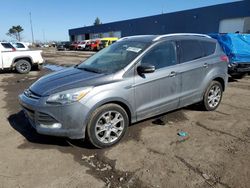 Salvage cars for sale at Woodhaven, MI auction: 2014 Ford Escape Titanium