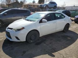 Salvage cars for sale at Denver, CO auction: 2014 Toyota Corolla L