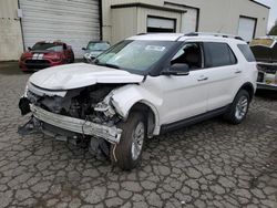 Salvage cars for sale at Woodburn, OR auction: 2015 Ford Explorer XLT