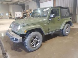 Salvage cars for sale at West Mifflin, PA auction: 2016 Jeep Wrangler Sahara