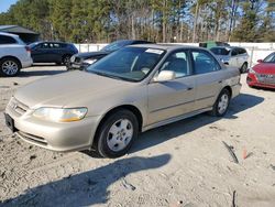 Salvage cars for sale at Seaford, DE auction: 2002 Honda Accord EX