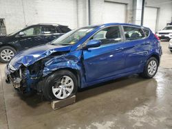 Salvage cars for sale at Ham Lake, MN auction: 2017 Hyundai Accent SE