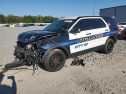 Ford Explorer salvage cars for sale: 2017 Ford Explorer Police Interceptor