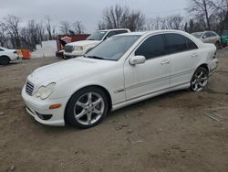 Salvage cars for sale at Baltimore, MD auction: 2007 Mercedes-Benz C 230