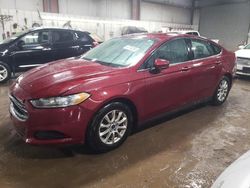 Salvage cars for sale at Elgin, IL auction: 2016 Ford Fusion S