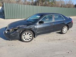 Salvage cars for sale at Savannah, GA auction: 2007 Honda Accord SE